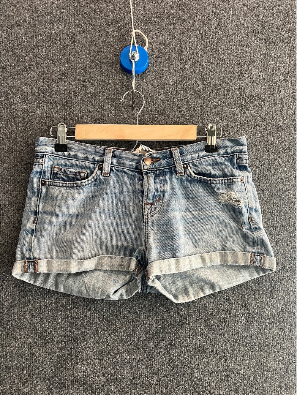 J Brand Embroidered Upcycled by Born Again Bluez Denim Shorts Size 26